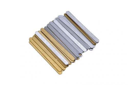 Patyczki metalowe złote srebrne 11.4cm, Brewis