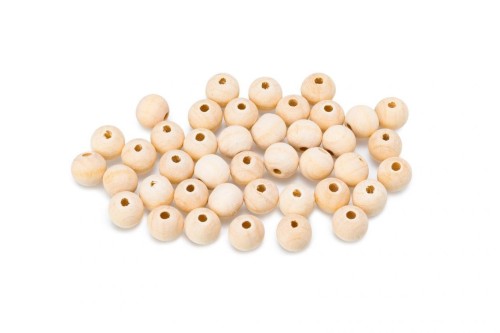 Koraliki drewniane naturalne 10mm, Brewis