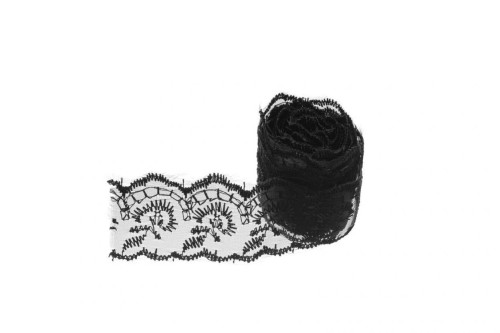 Koronka czarny 3.8cm x 2m, Brewis