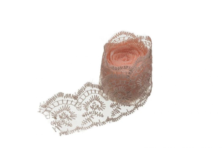 Koronka różowy 3.8cmx2m, Brewis