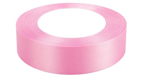 Wstążka satynowa 38mm/32m baby pink