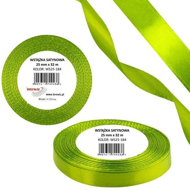 Wstążka satynowa 38mm/32m zieleń wiosenna