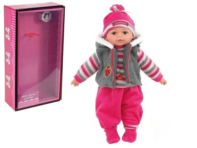 Lalka bobas z polskim dźwiękiem 35cm, ADAR
