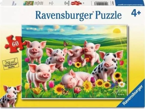 Puzzle 2D 60 Prosiaczki, Ravensburger
