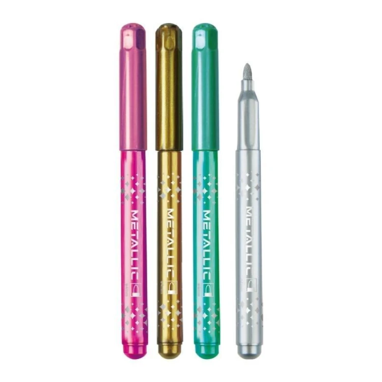 Flamastry Metallic zmywalne 8 kolorów, Keyroad