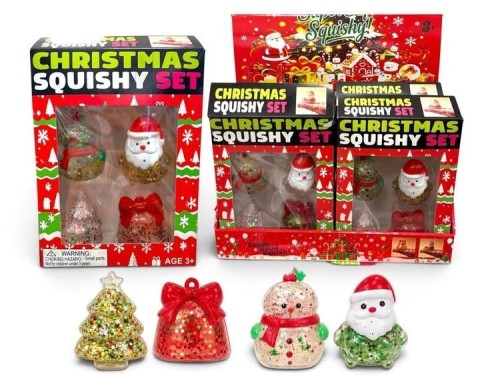 Świąteczny zestaw gniotków Christmas Squishy