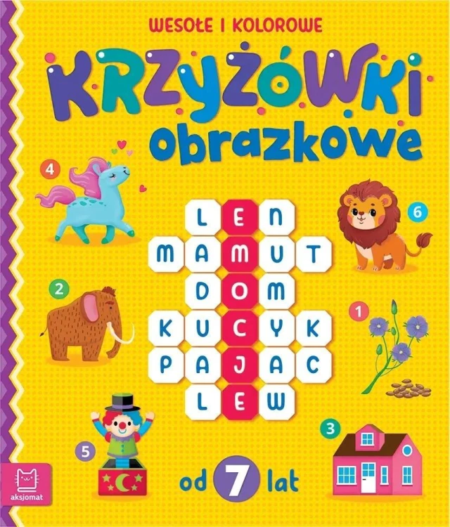 Krzyżówki obrazkowe. Wesołe i kolorowe. Od 7 lat