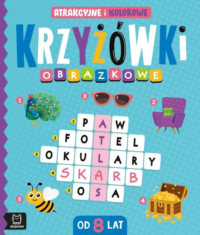 Krzyżówki obrazkowe Atrakcyjne i kolorowe Od 8 lat