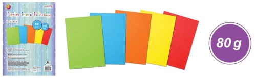 Papier ksero A4 kolorowy 80g 250ark, Aliga