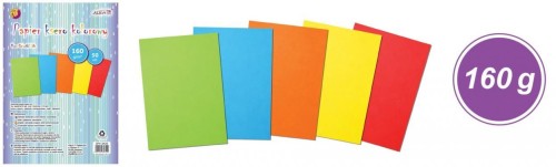 Papier ksero A4 kolorowy 160g 50ark, Aliga