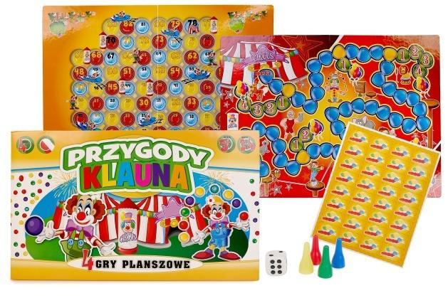 Gra planszowa 4w1 Przygody Klauna, Artyk