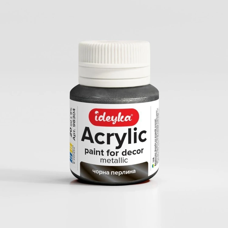 Farba akrylowa metaliczna Czarna perła 20ml