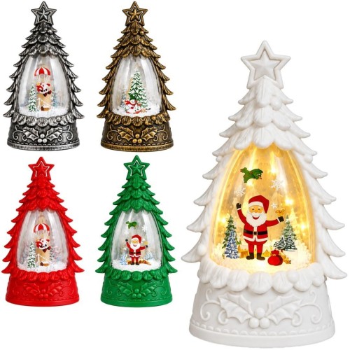 Lampion świąteczny świecący choinka