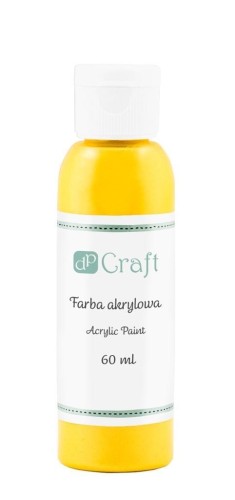 Farba akrylowa ciemnożółta 60ml, Dalprint dpCraft