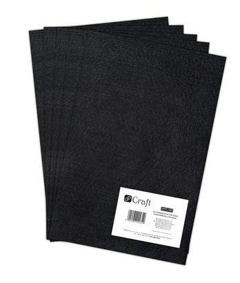 Filc poliestrowy A4 black 5szt, Dalprint dpCraft