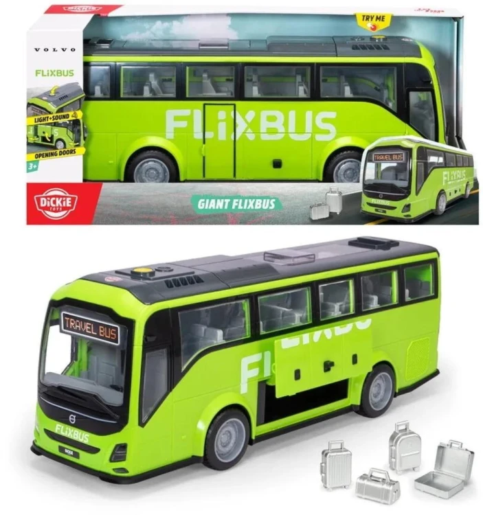 Volvo Wielki Flixbus 54cm, Dickie Toys