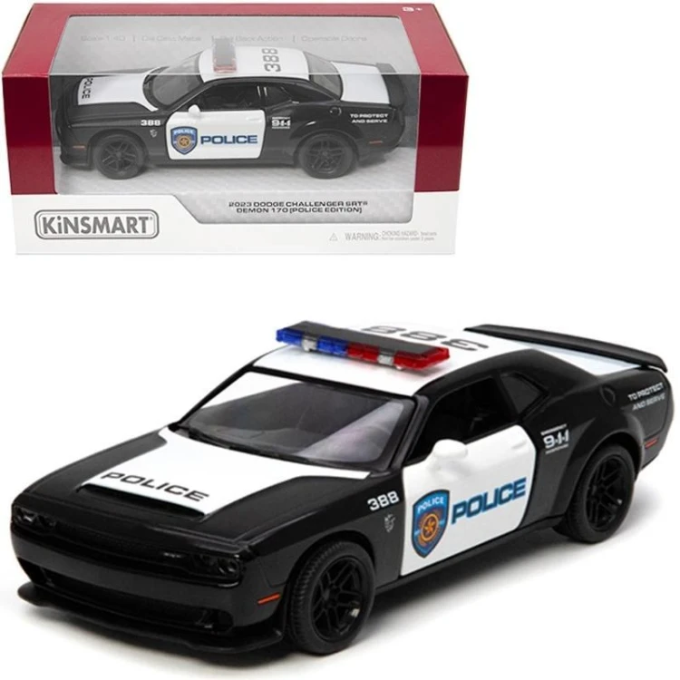 Dodge challenger demon policja 1:40, Kinsmart