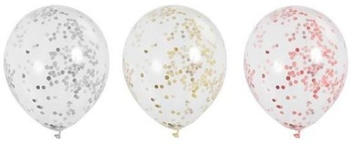 Balony z konfetti 30cm 5szt