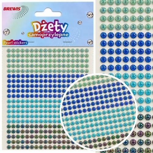 Dżety samoprzylepne odcienie niebieskie, Brewis