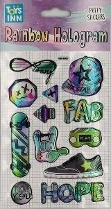 Naklejki rainbow hologram - Fab STnux, STnux