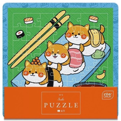 Puzzle w ramce 49 Cute Sushi, INTERDRUK