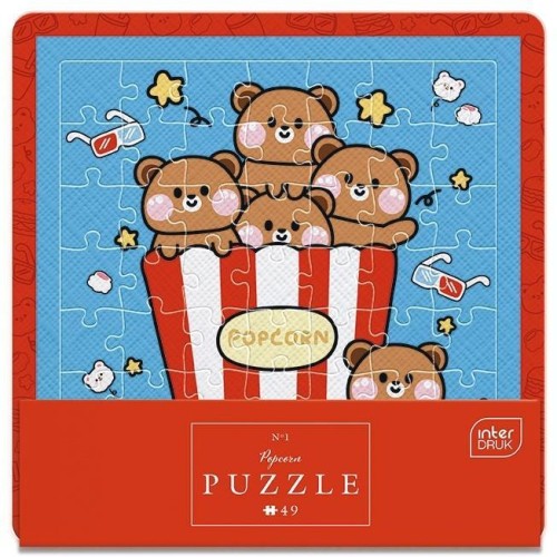 Puzzle w ramce 49 Cute Popcorn, INTERDRUK