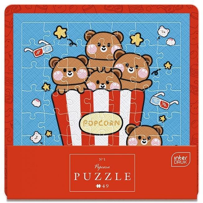 Puzzle w ramce 49 Cute Popcorn, INTERDRUK