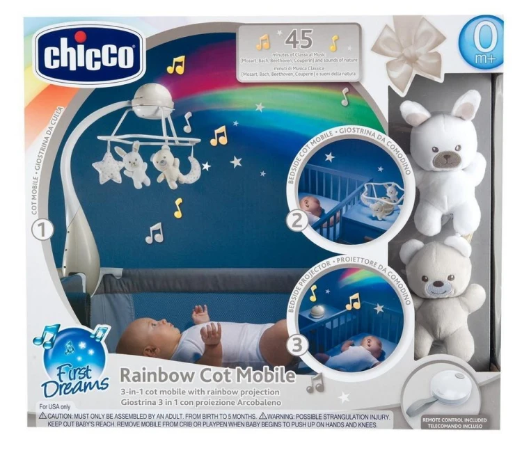 Karuzela Rainbow 3w1 różowa, Chicco