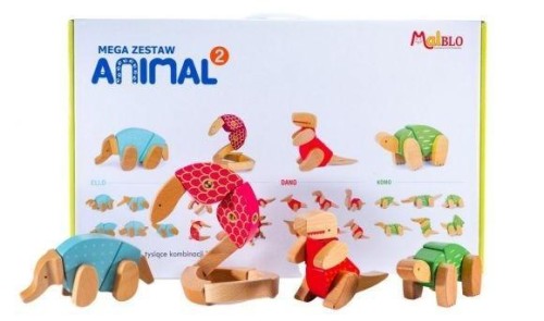 Mega zestaw Animal 48el, MalBlo