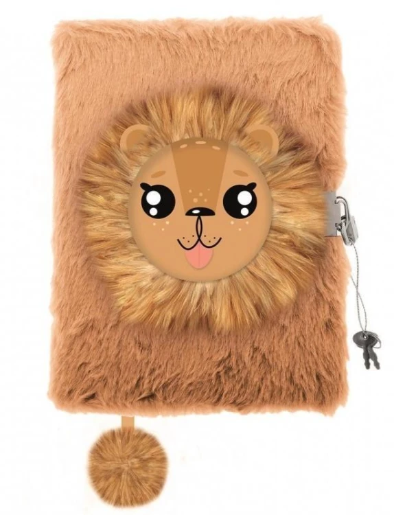Pamiętnik A5/96K z kłódką 3D Lion, ST-MAJEWSKI