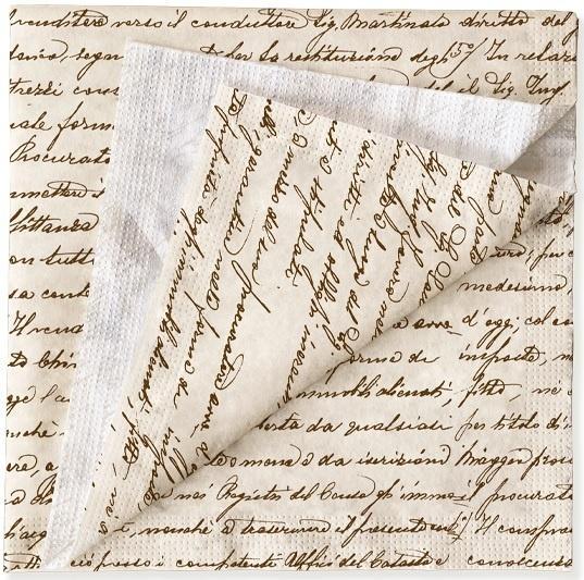 Serwetki Pismo Scrittura 33x33cm 20szt