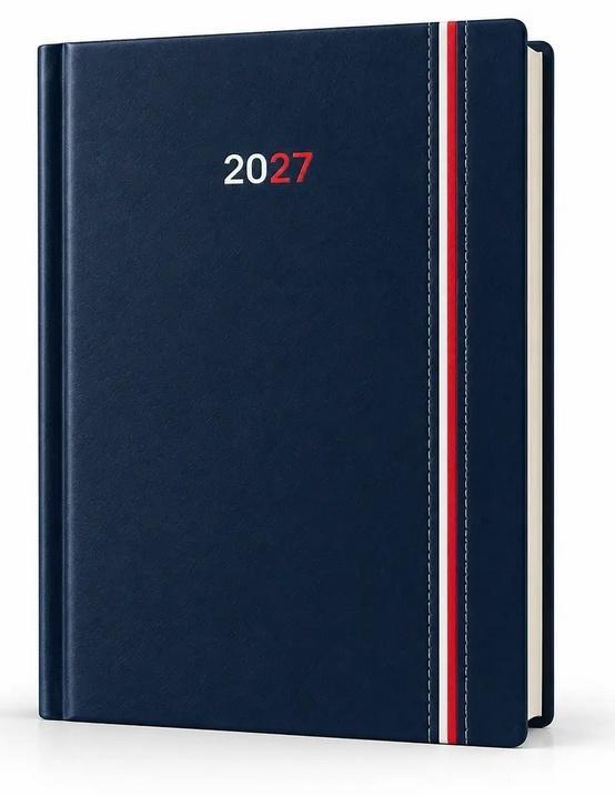 Kalendarz 2027 A5 dzienny Polska Granatowy