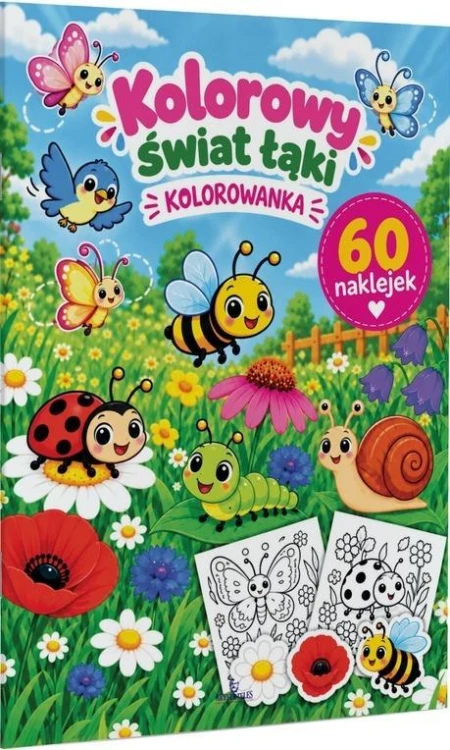 Kolorowy świat łąki. Kolorowanka, Monika Matusiak