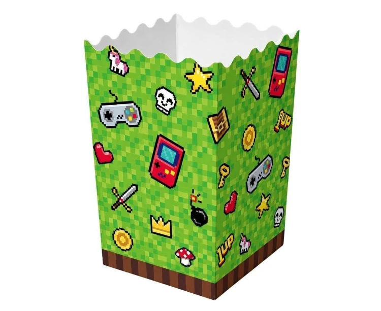 Pudełko na popcorn Game On 4szt