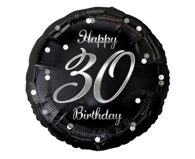 Balon foliowy B&C Happy 30 Birthday 45cm
