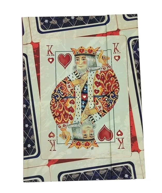 Notatnik A5 TW gładki Król Kier, DaVinci