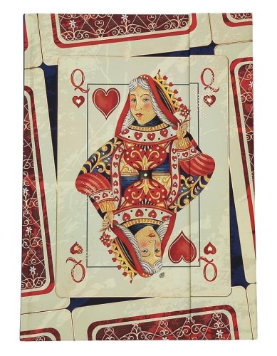 Notatnik A5 TW gładki Królowa Kier, DaVinci