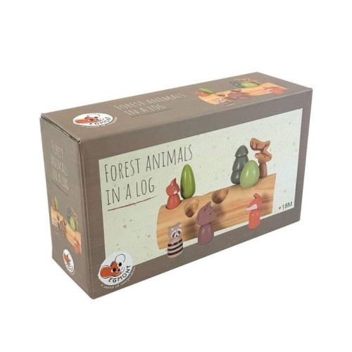 Drewniany sorter zwierzątka leśne, Egmont Toys