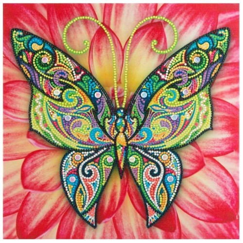 Diamentowe malowanie Motylek 30x30cm, Grafix