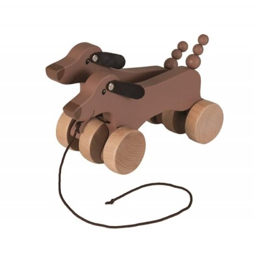 Drewniane pieski do ciągnięcia, Egmont Toys
