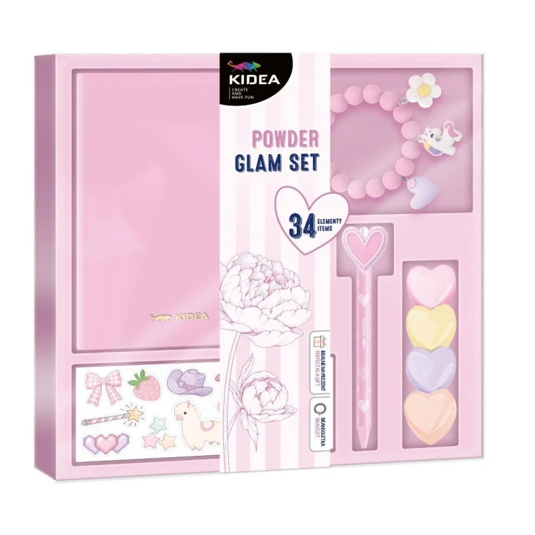 Glam Set lawendowy 37el KIDEA, DERFORM