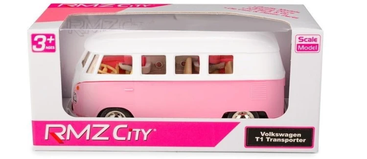 Volkswagen Samba Bus - Baby Pink, Uni-fortune Toys