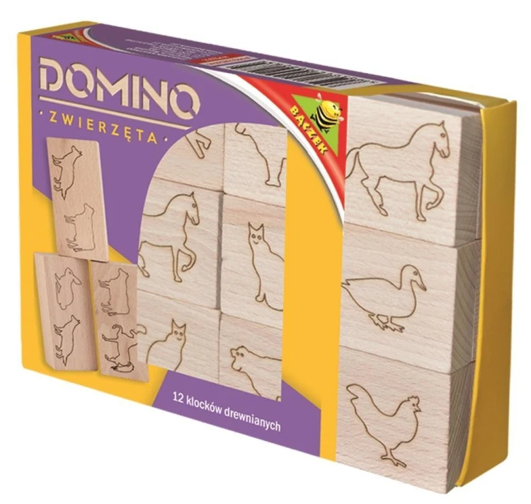 Domino drewniane - zwierzęta, Baczek