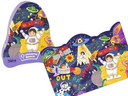 Puzzle 48 Kosmos UFO planety, Leantoys