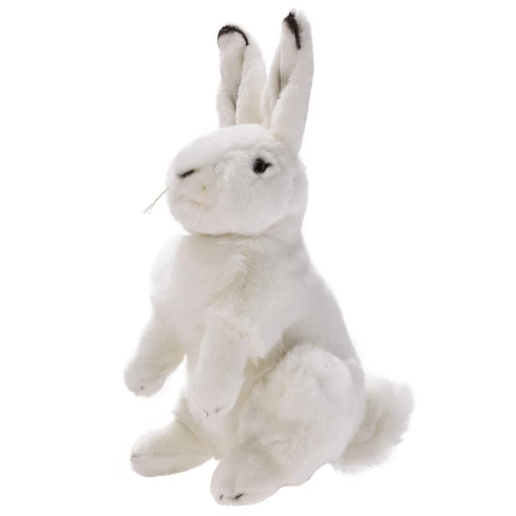 Zając siedzący biały 25cm, Beppe