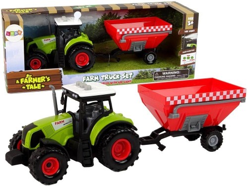 Traktor z odpinaną przyczepą, Leantoys