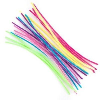 Druciki kreatywne 30cm opalizujące18szt, Dalprint