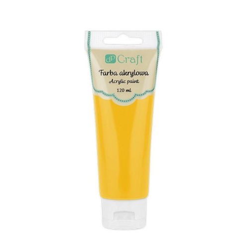 Farba akrylowa ciemnożółta 120ml, Dalprint dpCraft