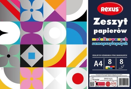 Zeszyt papierów kolor samoprzylep. A4/8K (10szt)