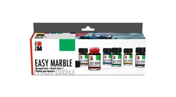 Farby do marmurkowania Easy Marble 15ml 6 kolorów
